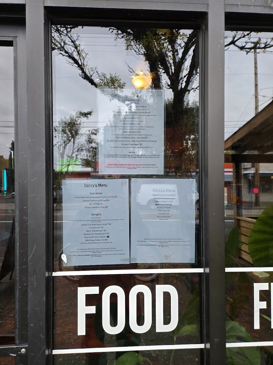 Darcy's Restaurant & Bar Menu - Image 1