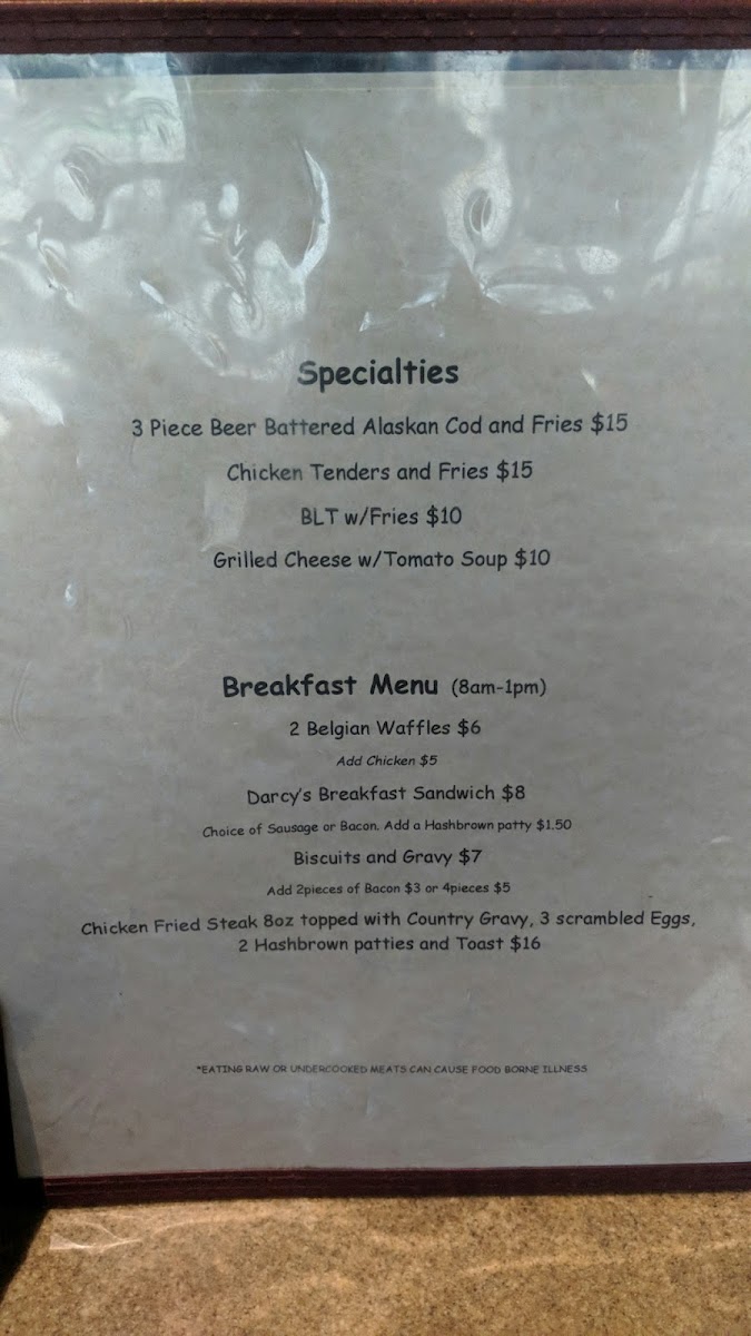 Darcy's Restaurant & Bar Menu - Image 2